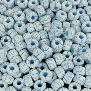 10 g Matubo 2/0 6 mm Perlas de semilla checas de la mejor calidad Ionic White/Blue de alta calidad para hacer joyas con cuentas de República Checa