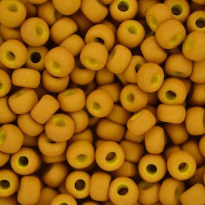 10g MIYUKI 6/0 Round Japanese Seed Beads 4mm 91233 Matte Opaque Mustard  Seed Beads Jewelry Making High-quality Beading