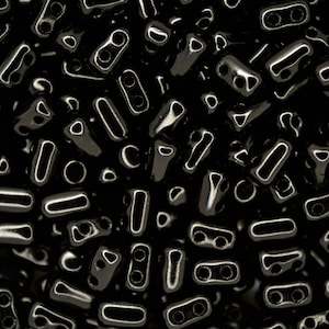10g Matubo Rulla Czech Seed Beads 3x5mm Jet Jewelery Making Two Holes Czechia High Quality Beading Supply