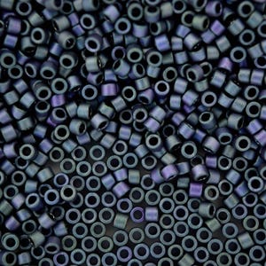 7.2g MIYUKI 11/0 Delica Japanese Seed Beads 1.6mm DB1052 Matte Metallic Blue Green Gold Iris Jewelry Making High-quality Glass Beading DIY