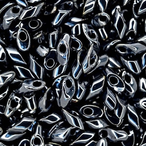 10g MIYUKI Long Magatama Japanese Beads 4x7mm Gunmetal Unique High Quality Jewellery Making Beading