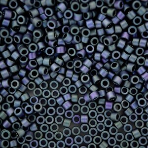 7.2g MIYUKI 11/0 Delica Japanese Seed Beads 1.6mm DB1052 Matte Metallic Blue Green Gold Iris Jewelry Making High-quality Glass Beading DIY