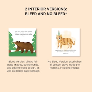 Children's Book Template 8.5x8.5, KDP Canva Template, Picture Book Design, Editable Book Template Canva Layout Editable Kid Book Interior image 8