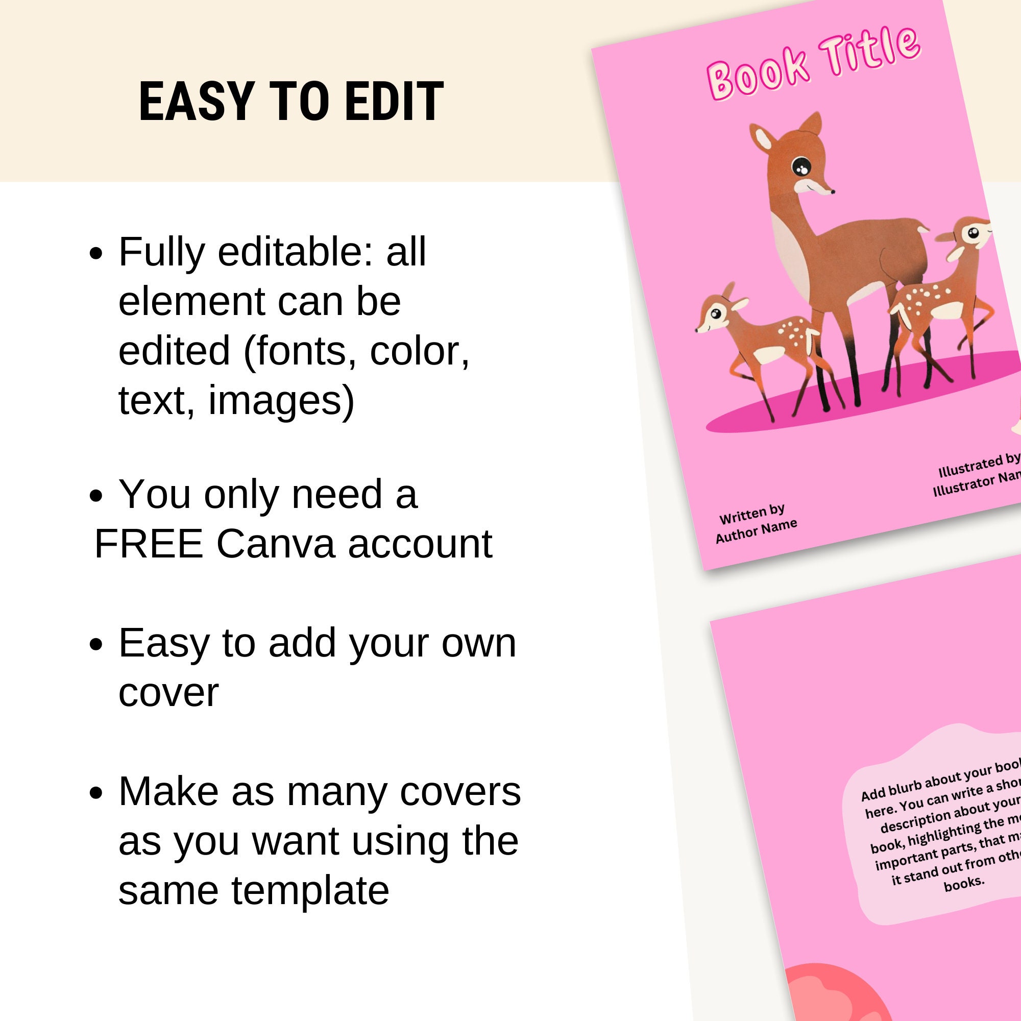 Amazon KDP Childrens Book Cover Template 8x10 Picture Book Cover Design Amazon KDP Childrens Book Cover Template 8x10 Picture Book Cover Design