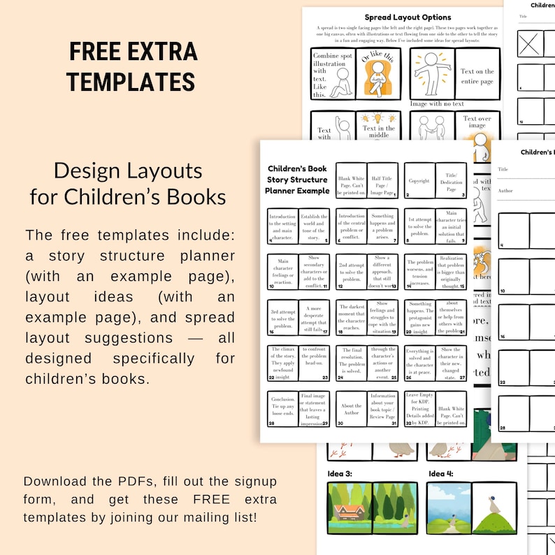 Children's Book Template 8.5x8.5, KDP Canva Template, Picture Book Design, Editable Book Template Canva Layout Editable Kid Book Interior image 12