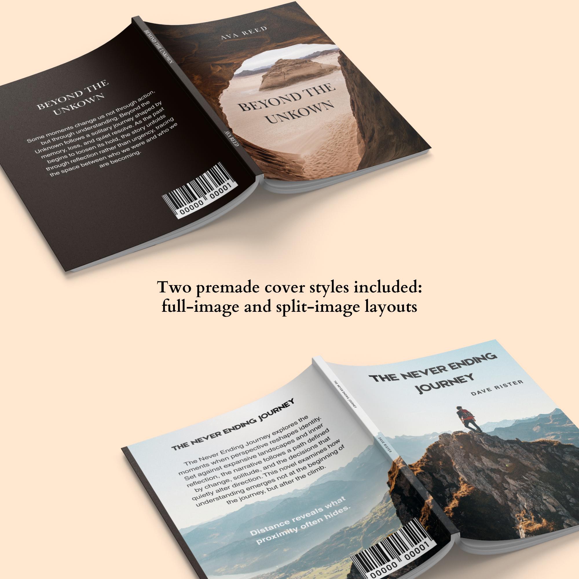 5.5x8.5 Book Template KDP, Editable Canva Interior and Cover With Bleed ...