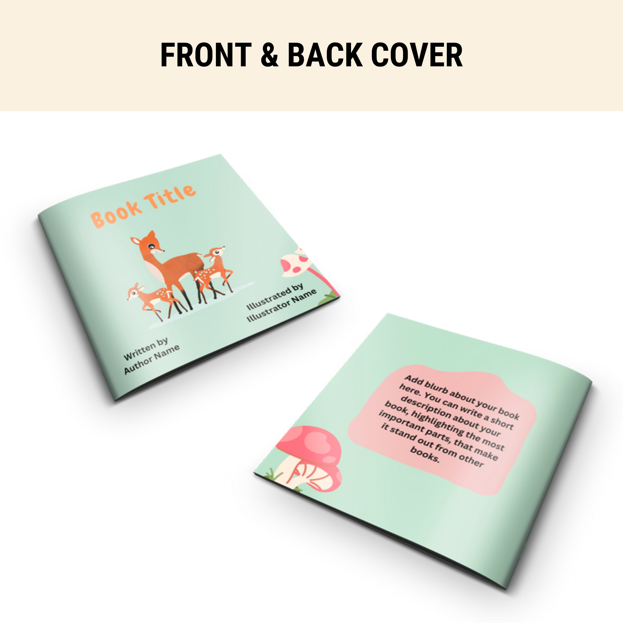 Canva KDP Child Book Template, 8.5x8.5 Picture Book Story Template, KDP ...