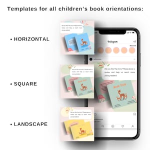 Instagram Templates Childrens Book Authors, Instagram Canva Template ...