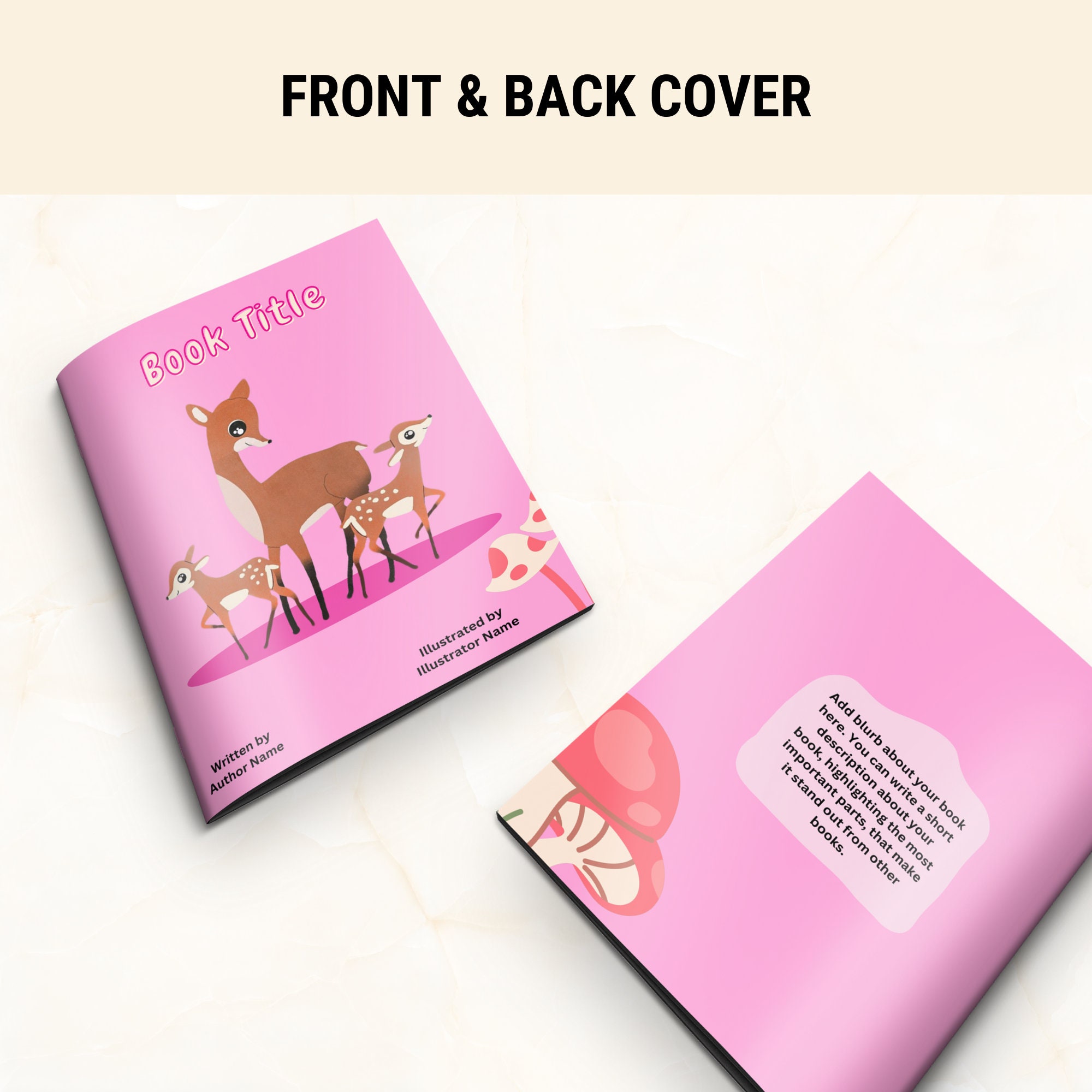 Amazon KDP Childrens Book Cover Template 8x10 Picture Book Cover Design Amazon KDP Childrens Book Cover Template 8x10 Picture Book Cover Design