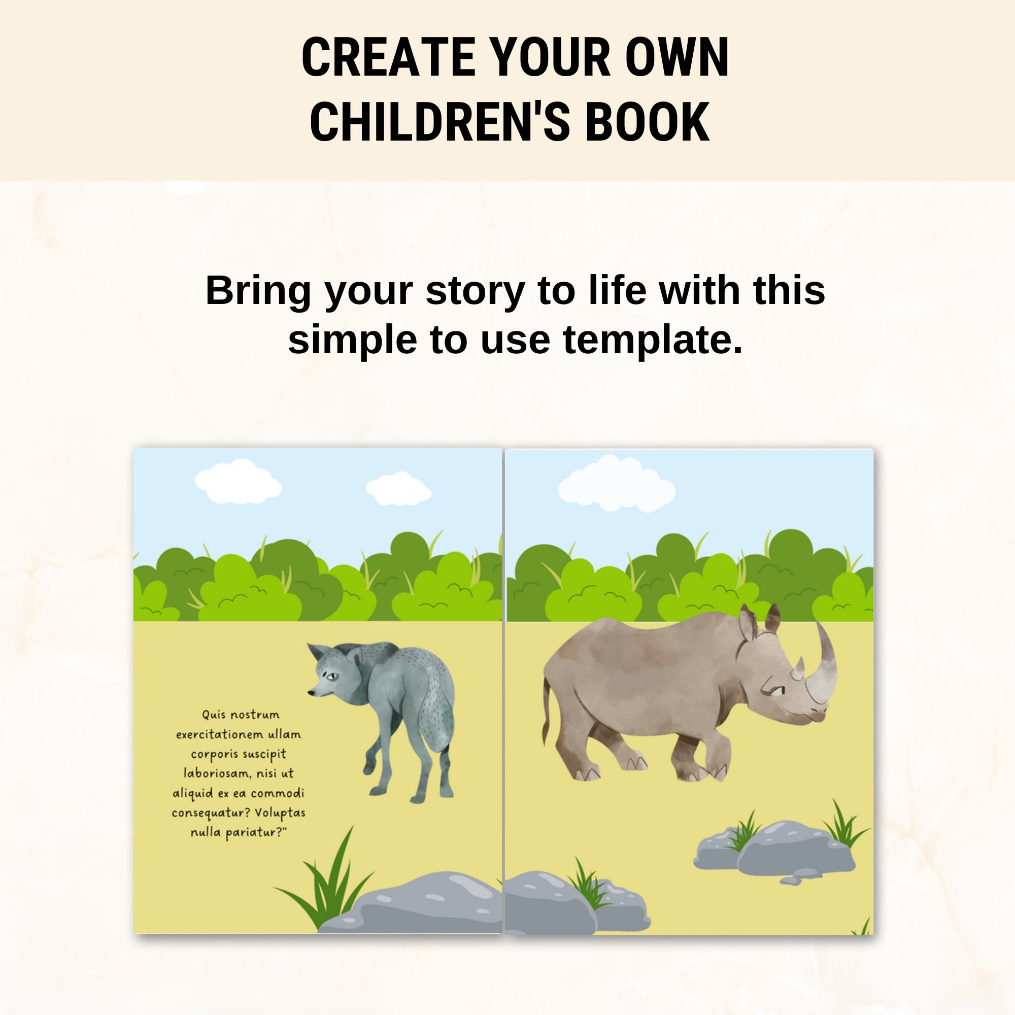 Children's Book Template 8x10 Amazon KDP Canva Template Children's Book Children's Book Template 8x10 Amazon KDP Canva Template Children's Book