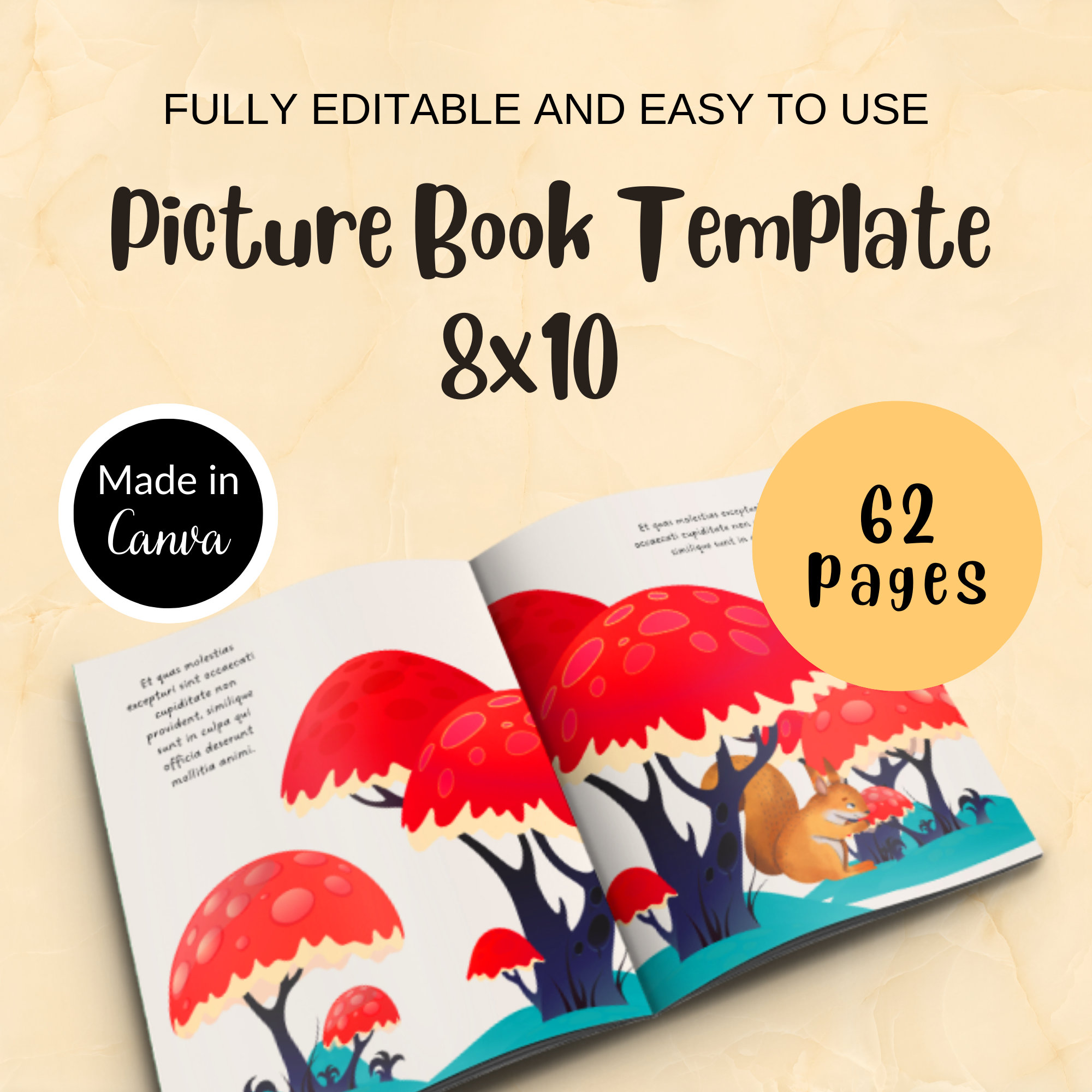 Children's Book Template 8x10 Amazon KDP Canva Template Children's Book Children's Book Template 8x10 Amazon KDP Canva Template Children's Book