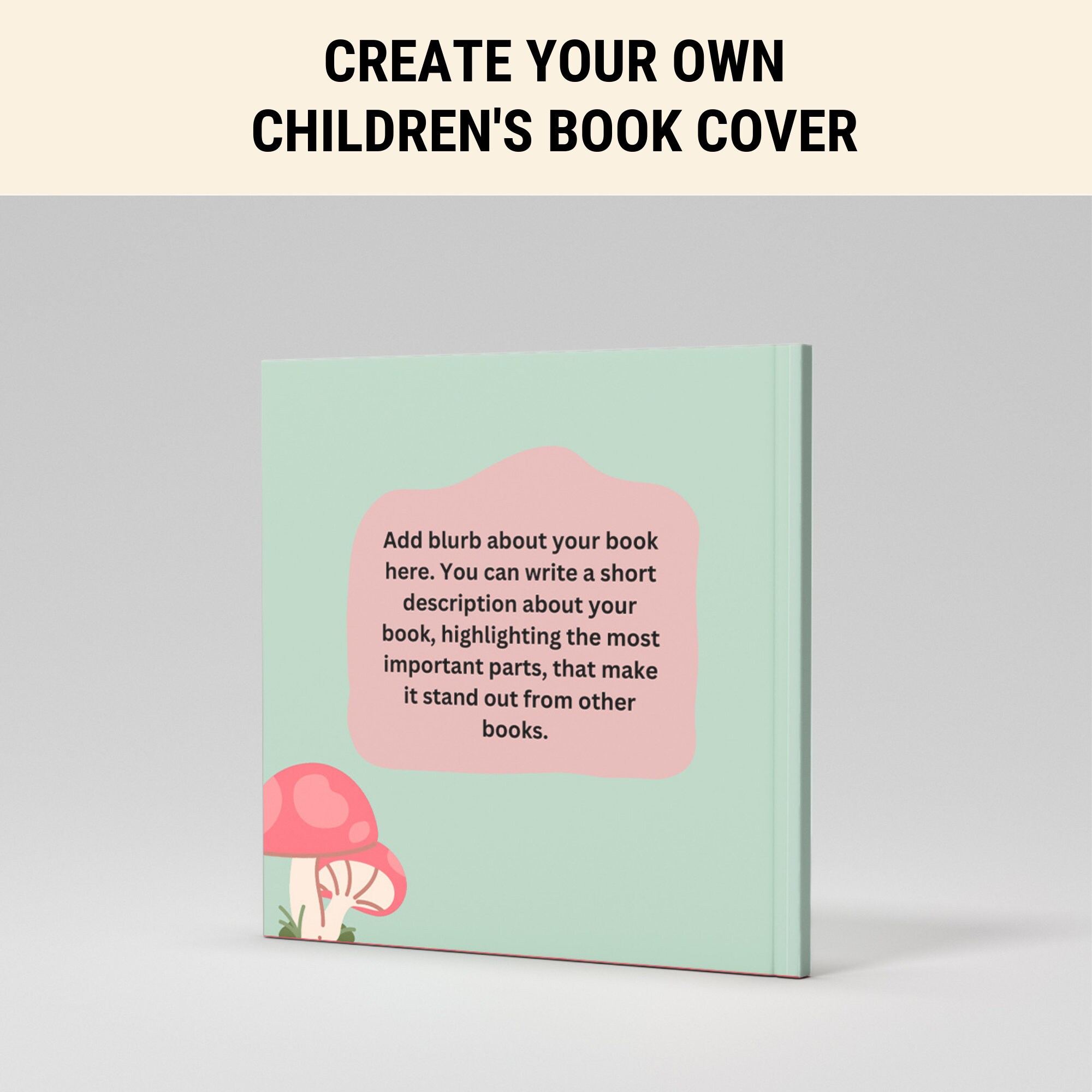 KDP Cover Template 8.5x8.5 , Premade Children's Book Cover, 32 36 40