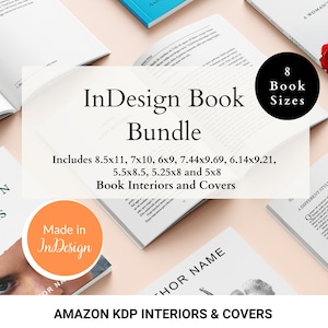 InDesign Book Templates KDP Bundle, Book Layout, Interior Pages Design, KDP  Book Cover, Novel Template, Self Publishing Digital Template