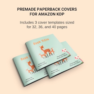 Children's Book Template 8.5x8.5, KDP Canva Template, Picture Book Design, Editable Book Template Canva Layout Editable Kid Book Interior image 5