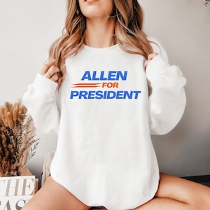 Allen per Presidente, Felpa Buffalo, Bills Crewneck,Retro Bills, Bills Sweater, Josh Allen, Vintage Bills, Billss Unisex Sweatshirt