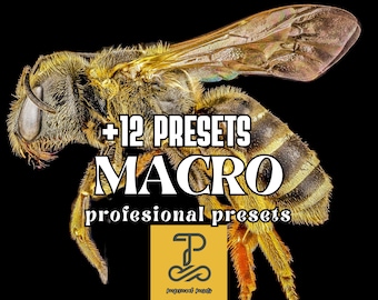 12 ▷【Lightroom MACRO Presets】 Mobile & Desktop | Details and Macro Photography. Color Preset, Insect, Animal, Bugs Presets, Macro World
