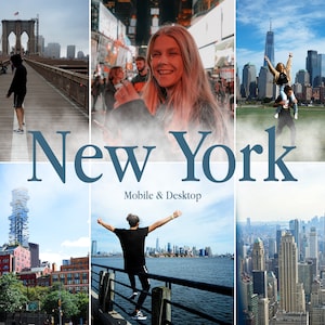 10 NEW YORK CITY Urban Presets, Lightroom Mobile & Desktop Presets, Urban Presets, Street Photography, Night Life, Black City Preset