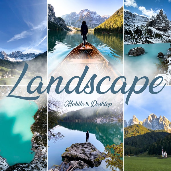 9 Landscape Lightroom Presets, Mobile & Desktop Preset, Scenic, Earthy Preset, Rich Tones, Cinematic Outdoor Presets, Instagram Influencer