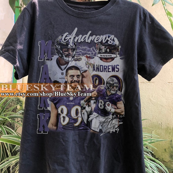 Vintage 90s Graphic Style Mark Andrews T-Shirt, Mark Andrews Shirt, Baltimore Football Shirt, Vintage Oversized Sports Shirt, Best Gift Ever