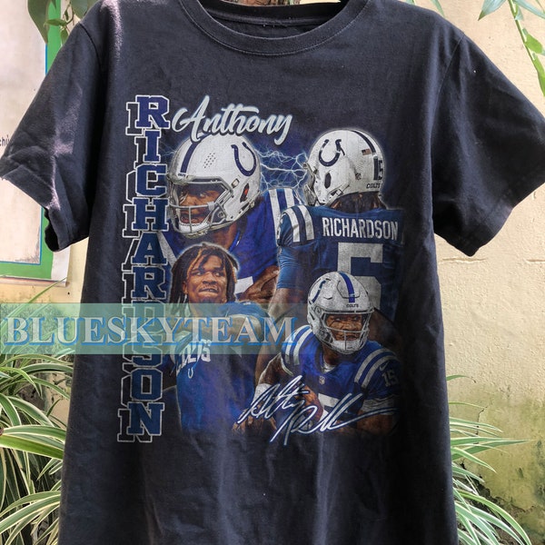 chemise vintage Anthony Richardson, chemise de football Indianapolis, sweat à capuche vintage des années 90, bootleg, t-shirt hommage, t-shirt Anthony Richardson Overszied