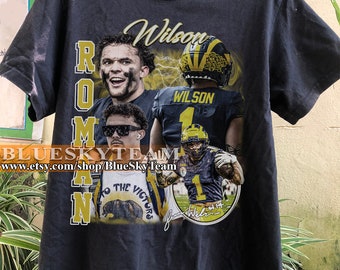 Vintage 90er Jahre Grafik-Stil Roman Williams T-Shirt, Vintage übergroßes Sport-T-Shirt, Retro American Football Bootleg Geschenk