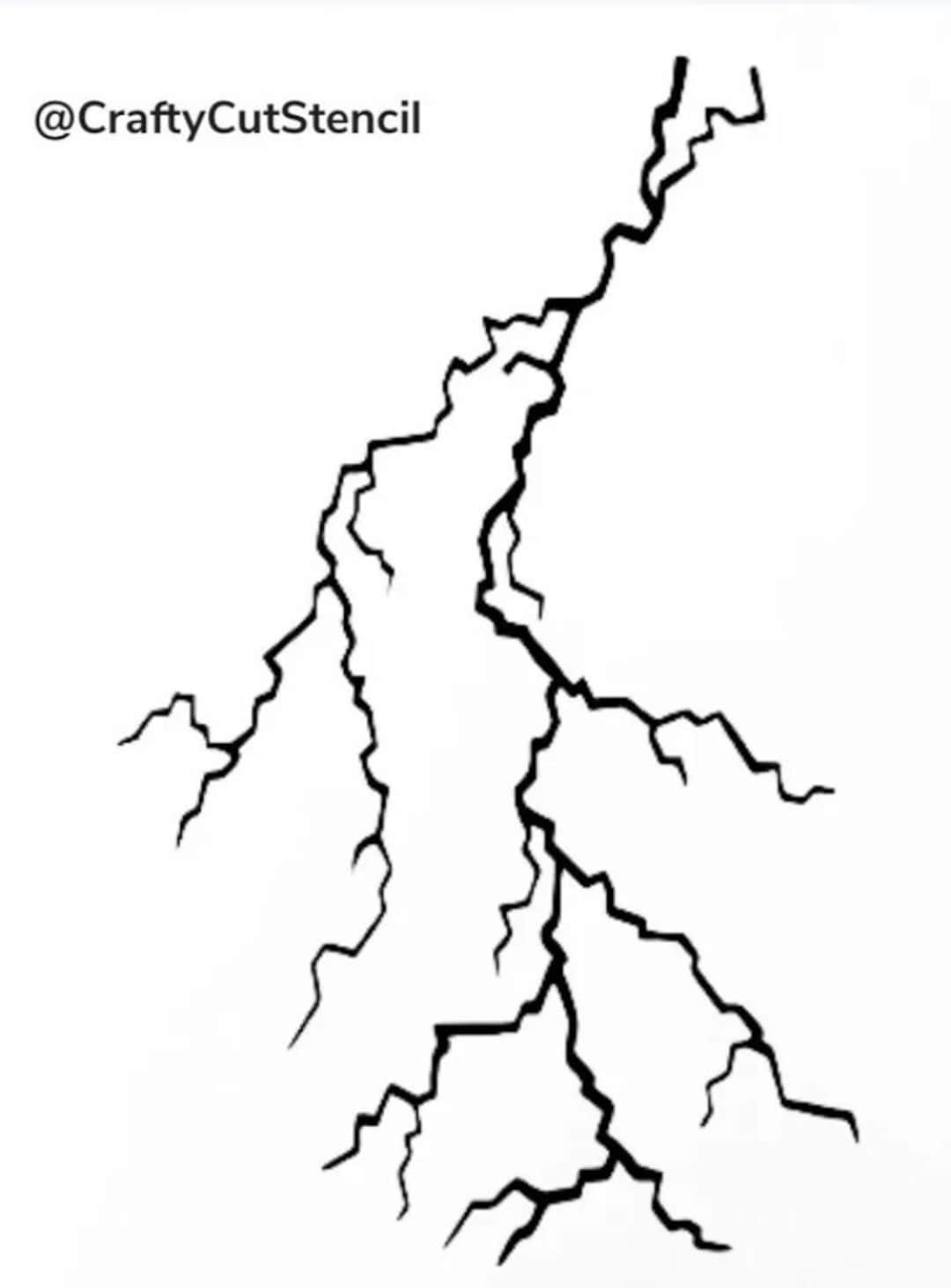 Lightning Bolt Stencil Durable Reusable Stencils 7x4 Inch FREE Lightning Bolt Stencil Durable Reusable Stencils 7x4 Inch FREE