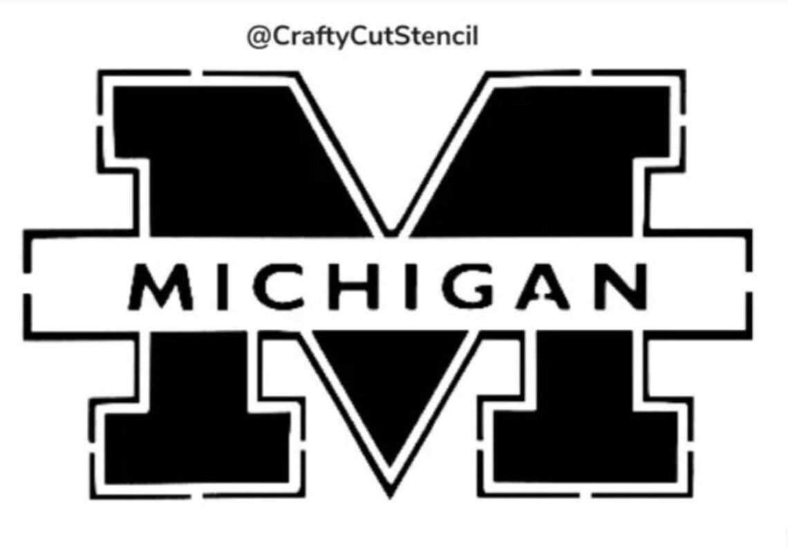 Michigan State Wolverines Stencil Durable &amp; Reusable Stencils - Etsy