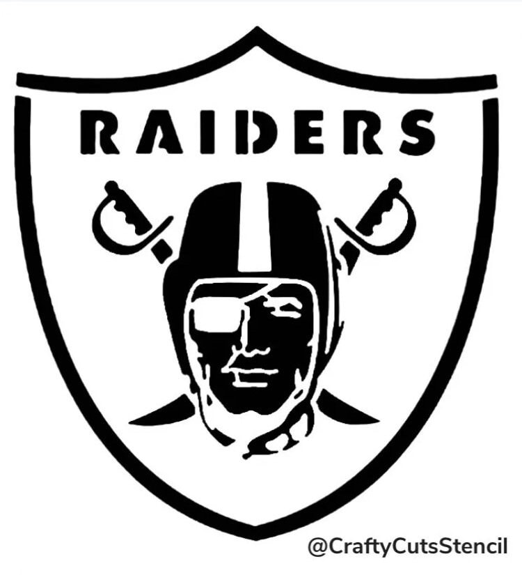 Raiders Logo Stencil