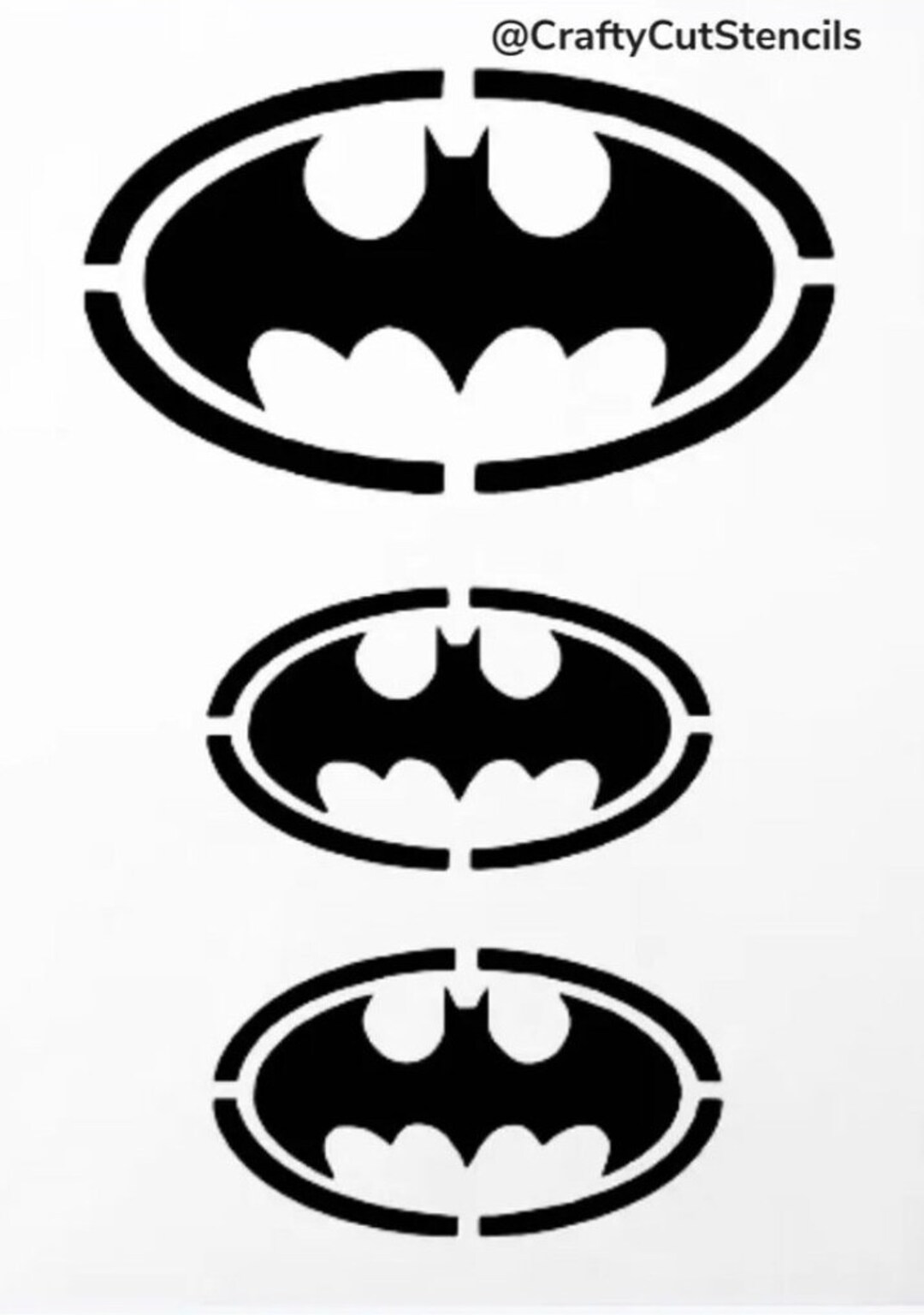 Batman Symbols Stencil Durable & Reusable Stencils 7x4 Inch