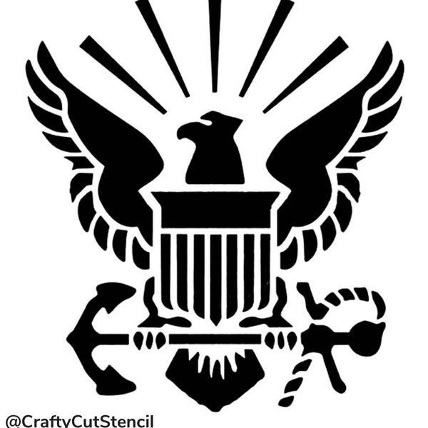 Navy Logo Stencil - Etsy