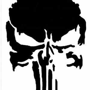 Skull Stencil, Skull Stencils, Reusable Stencils for Painting, 8.5x11 inch,  Perfect Stencils for Painting on Wood - Punisher Stencil - Skull Stencils