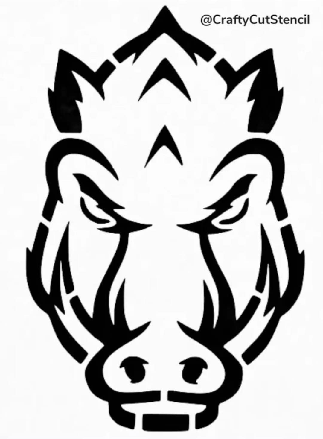 Arizona Razorbacks Face 2 Stencil Durable &amp; Reusable Stencils - Etsy
