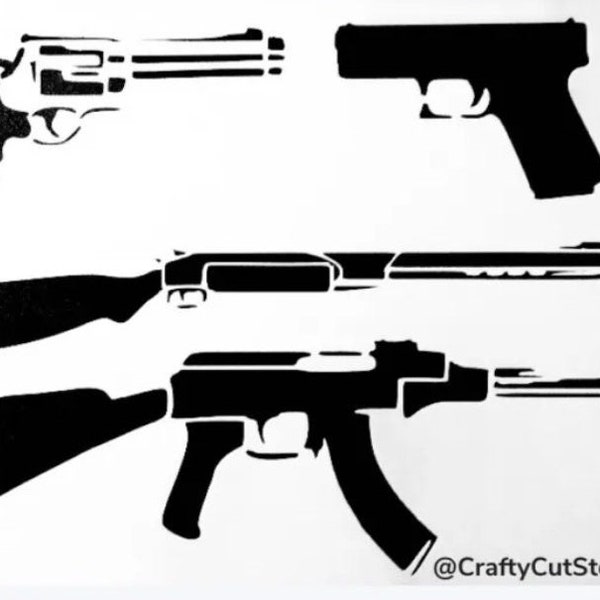 Rifle Painting Stencils Etsy