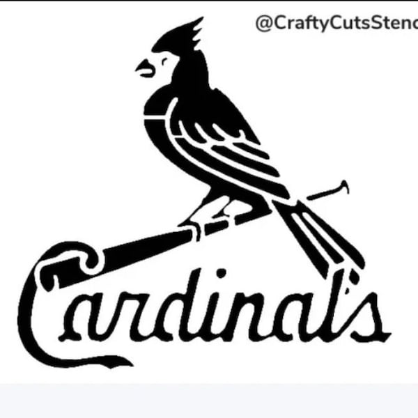 St Louis Cardinals Stencil - Etsy
