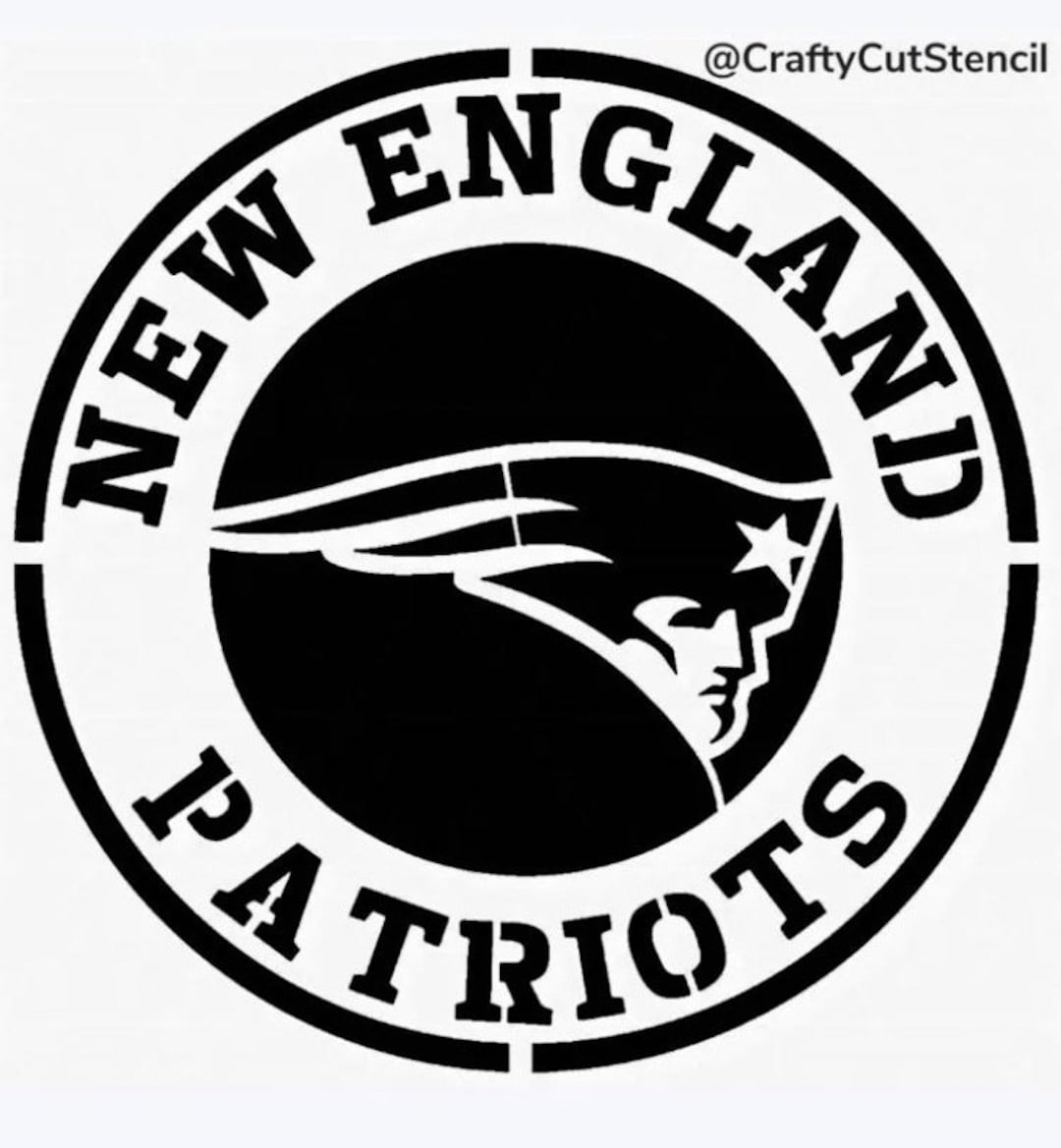 New England Patriots Football 2 Stencil Durable Reusable Stencils 6x6 new-england-patriots-football-2-stencil-durable-reusable-stencils-6x6