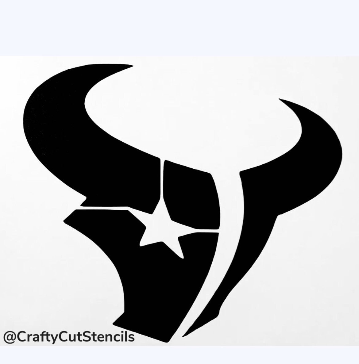 Texans Football Logo Stencil Durable & Reusable Stencils 7x4 Etsy