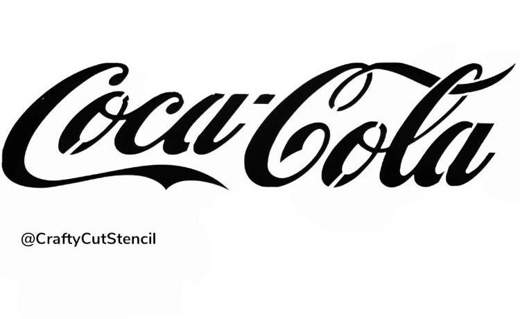 Coca Cola Drink Stencil Durable &amp; Reusable Stencils 7x4 Inch - Etsy