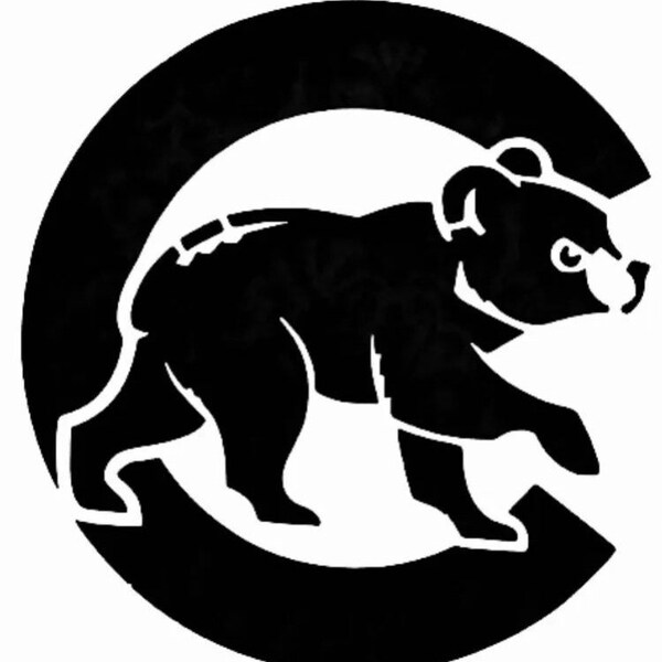 Chicago Cubs Stencil - Etsy