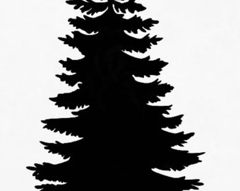 Pine Tree Stencil, Reusable Pine Tree Stencil, Art Stencil, DIY Craft ...