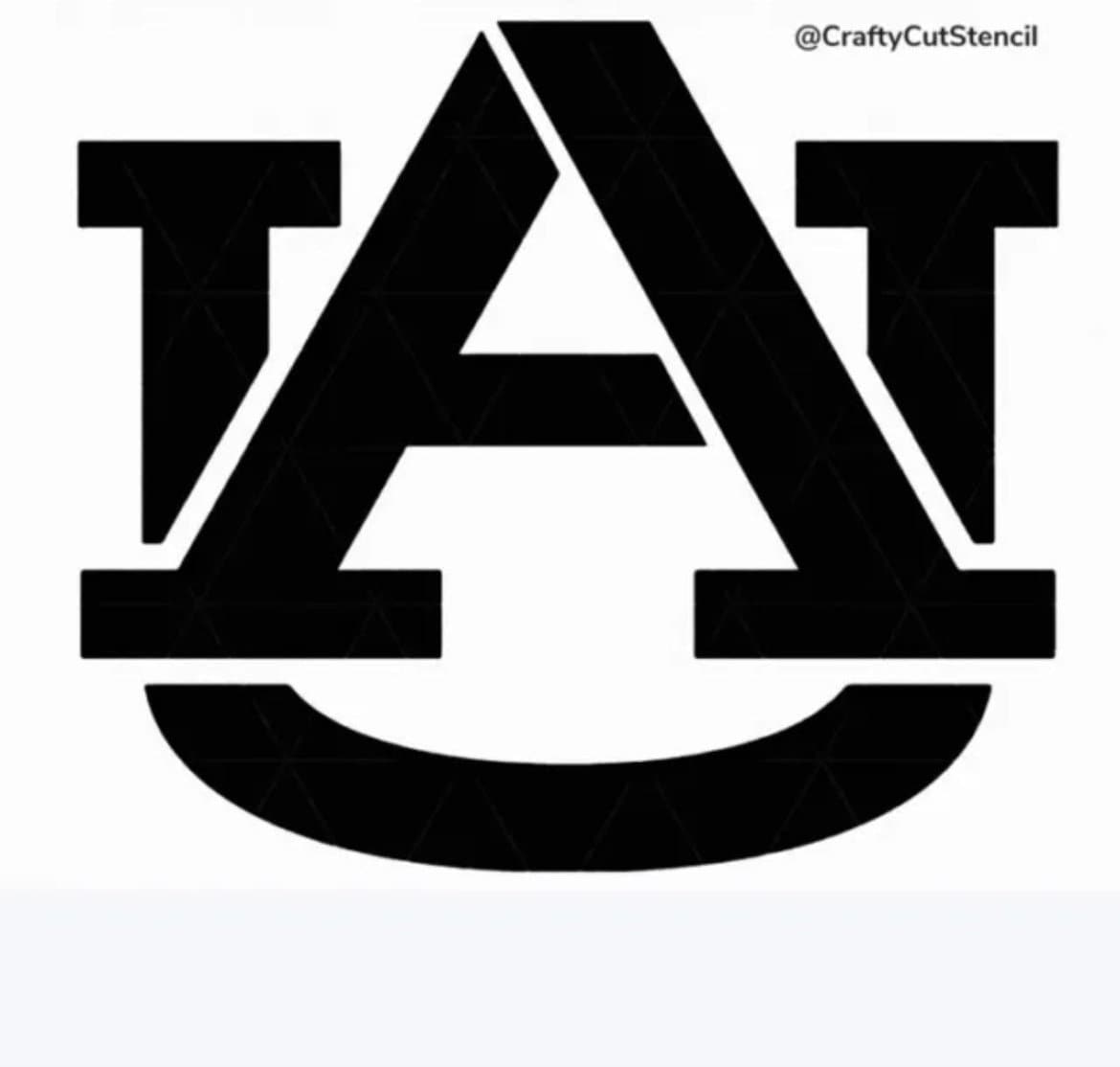 Auburn Logo Stencil
