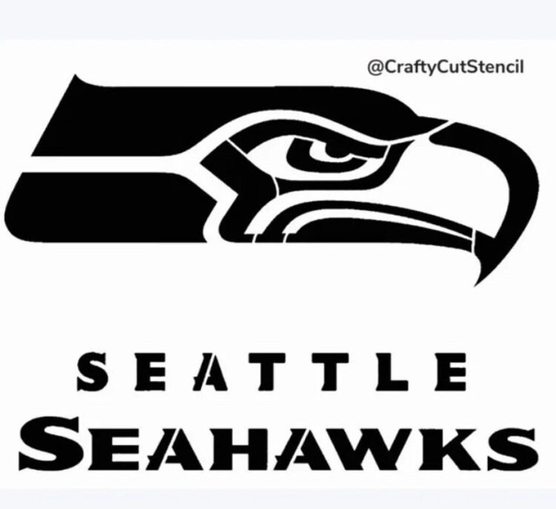 Seattle Seahawks Stencil Durable &amp; Reusable Stencils 7x4 Inch - Etsy