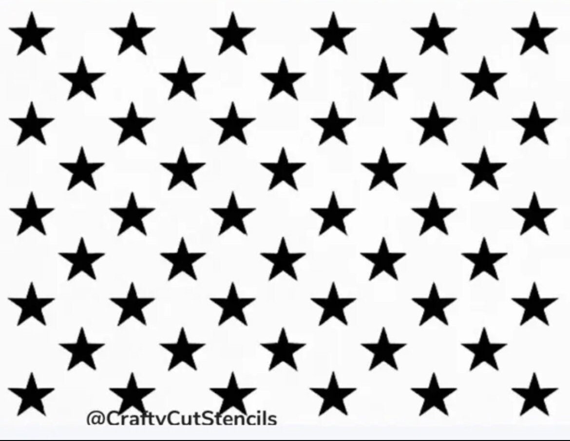 50 Stars Stencil for DIY Wood American Flags Star Stencil, 50 Star