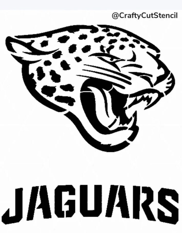Jacksonville Jaguars Stencil Durable & Reusable Stencils 7x4 - Etsy