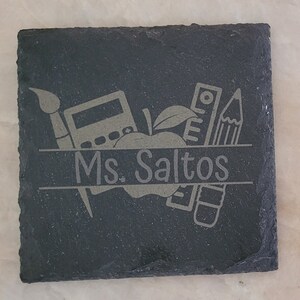 Personalized Teacher Coaster