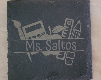 Personalized Teacher Coaster