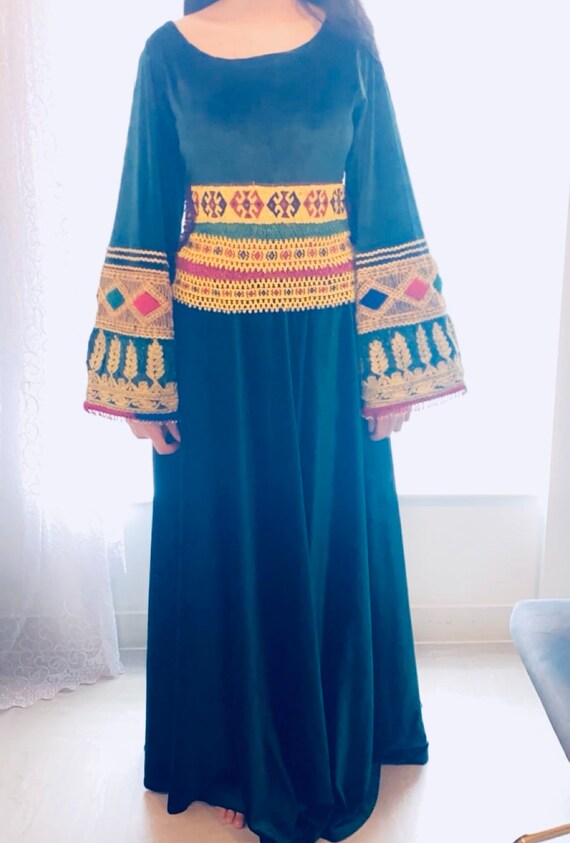 Vintage Afghan handmade maxi dress - image 3