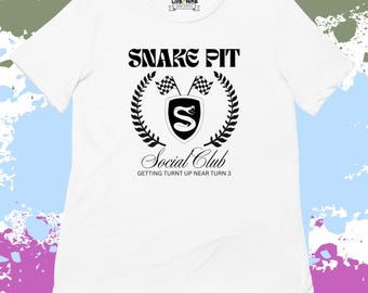Camiseta del Snake Pit Social Club: Camiseta del concierto del día de la carrera de las 500 Millas de Indianápolis