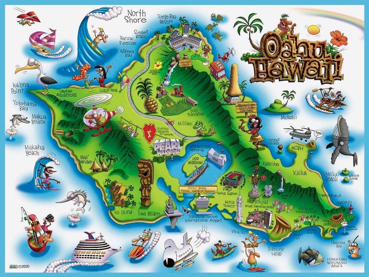 Oahu Hawaii Jigsaw Puzzle - 500 Pieces - Made in USA - Etsy