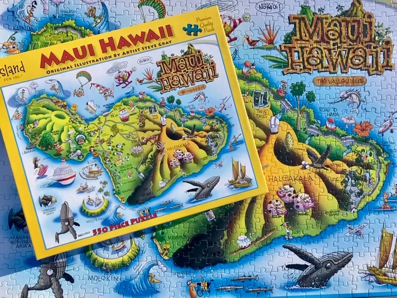 Maui Hawaii Jigsaw Puzzle 550 Pieces Made In Usa Etsy