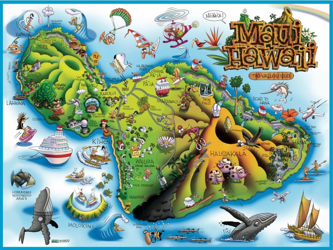 Maui Hawaii Jigsaw Puzzle 550 Pieces Made In Usa Etsy